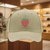Strawberry Graphic Baseball Cap Unisex Polyester Adjustable Casual Streetwear Summer Sports Hat