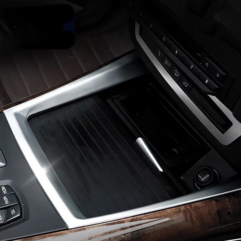 Car Water Cup Holder Cover Trim Central Control Cup Holder Decorative Frame for BMW X5 X6 E70 E71 2008 2009 2010 2011 2012 2013