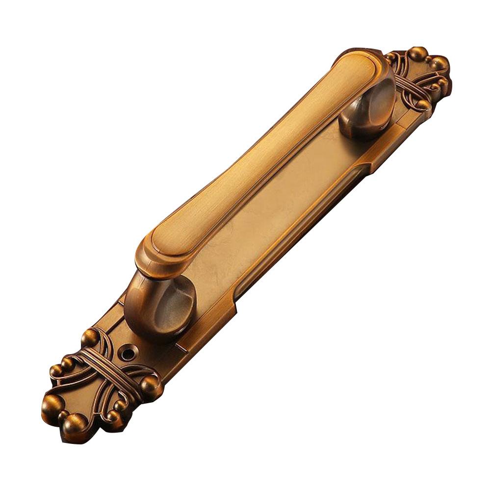 Klamka do drzwi Europejska Antyczna Drewniana Odsłonięta Klamka do Drzwi Przesuwnych Popychano-ciągnąca Do Mebli Szafek Szuflad Garderób Okucia