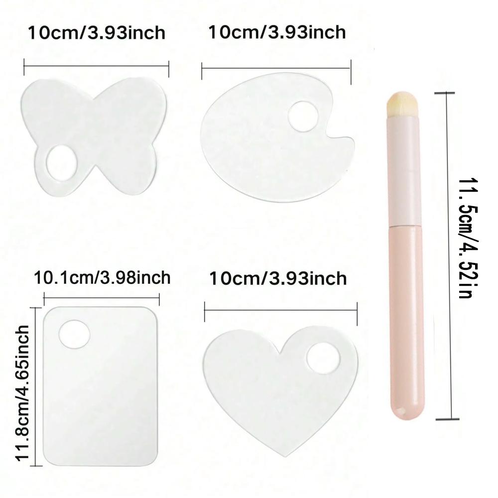 1/2PCS Acrylic Makeup Palette Spatula Liquid Foundation Eye Shadow Mixing Cream Pigments Nail Art Manual Cosmetic Beauty Tools