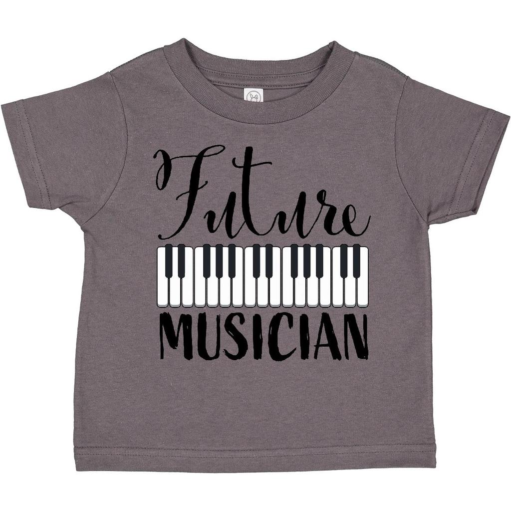 Inktastic Future Musician- Piano Music Toddler T-Shirt Children Notes Pianist