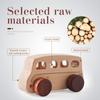 Montessori Baby Toys Wooden Bus Education Building Blocks Montessori Toys For Kids Wooden Toys Children Cartoon Blocks Car Gifts