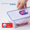LOCK&LOCK Plastic Food Storage Containers, Large Capacity Lunch Boxes, Meal Containers, Snack Boxes, Refrigerator Storage Containers, 1L*2