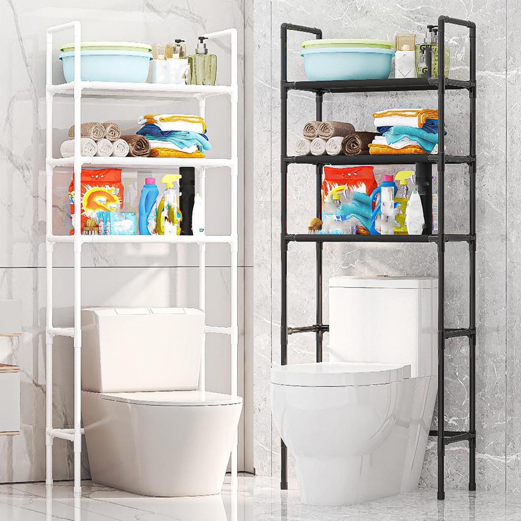Floor-Standing Bathroom & Kitchen Storage Rack - Punch-Free Design