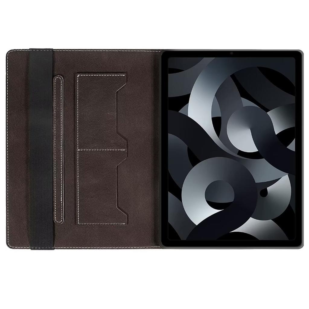 Suitable for iPad 10 Flat Leather Case Kindle Fire 7 Splicing Contrasting Color Card Anti-drop Protective Case M10