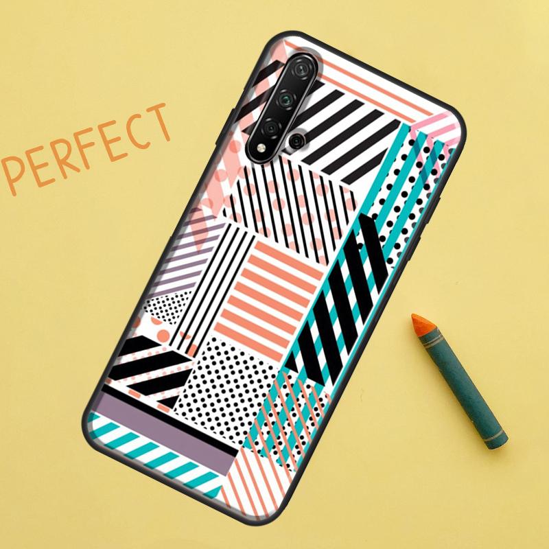 

Polka Dots Lines Abstract Art For Huawei Nova 12s 11i 7i 8i 12i Y73 Y70 Y90 Y60 Y72 Y61 Y91 9 10 SE P40 Lite P30 Pro Case Huawei Nova 12s