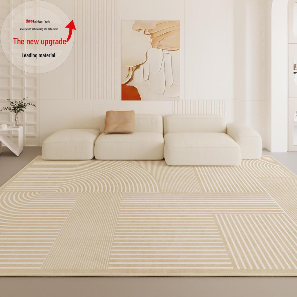 2024 Minimalist French Luxury Waterproof Carpet: Living Room & Bedroom Floor Mat, Easy To Clean