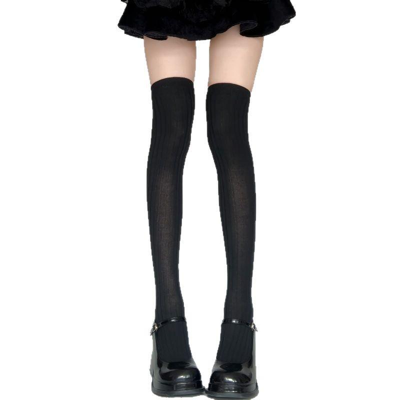 Calf Socks Women With Boots Stacking Socks Spring And Autumn Gray Boots Socks Jk Knee Socks Autumn And Winter Women