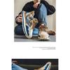 Men's Ethnic Pattern Retro Chunky Sneakers Casual Lace Up Outdoor Walking Shoes