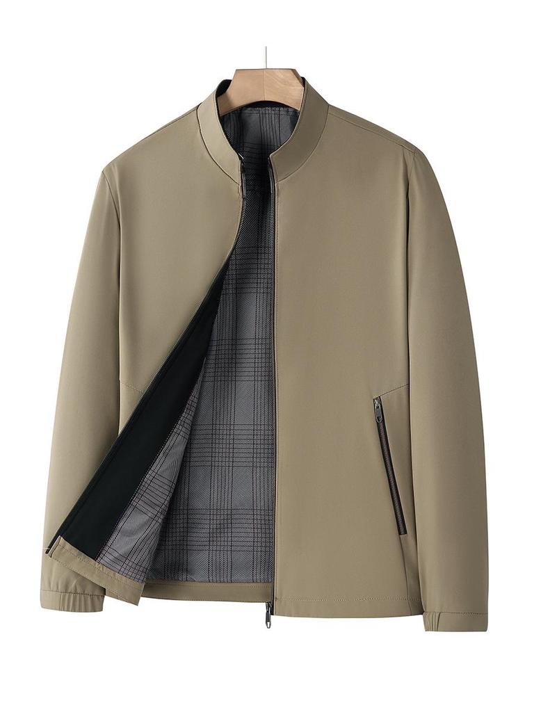 Herbst 2025 Herren Business Casual Jacke mit Stehkragen