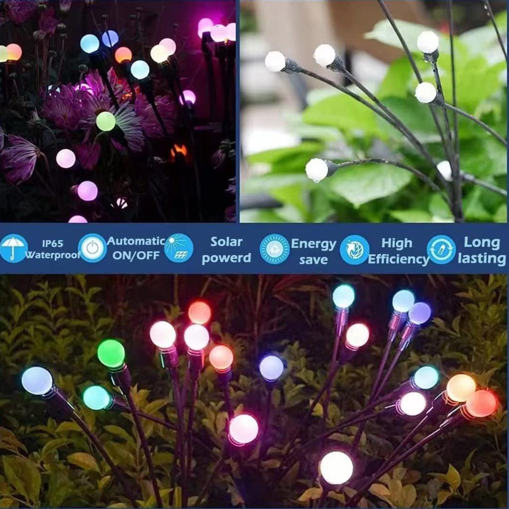 Solar Ground Lamp Three-headed - Led Lamp Outdoor Garden Garden Decoration LED Lamp