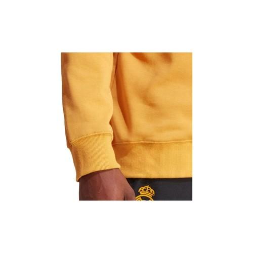 adidas Real Madrid Lifestyler Sweatshirt Men's Yellow Casual Football Pullover