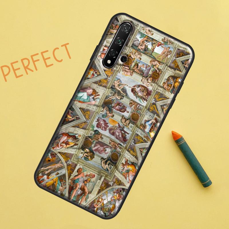 Michelangelo Art For Huawei Nova 5T 9 10 SE 7i 8i 11i 12i Y60 Y61 Y70 Y72 Y73 Y90 Y91 P20 P30 P40 Lite Case