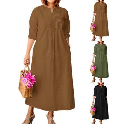 Women's Casual And Fashionable -color Dress