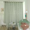 1pc Korean-style Double-layer Integrated Lace Blackout Hollow Star Curtain, Ready-made for Bedroom and Living Room