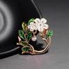 Bo Xin Yun Gardenia Flower Brooch Pin for Jackets - Women's DIY Accessory