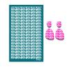 23 Styles Self-Adhesive Silk Screen Stencils for Polymer Clay Palm Leaves Reusable Mesh Transfer Printing Earring Jewelry Making