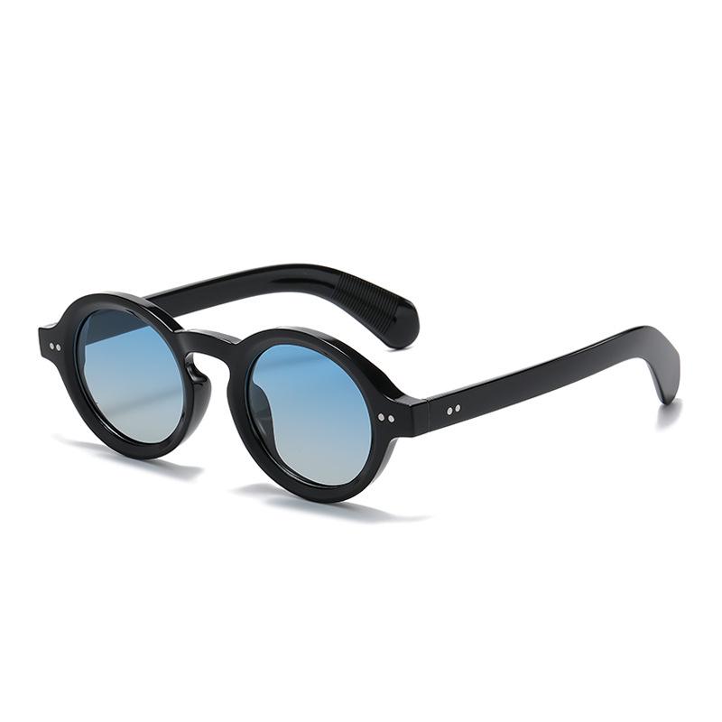 Jett 5171 Women's Polarized Round Frame Rivet Sunglasses - Trendy Street Style