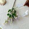 Artificial Flowers Lilac Bouquet for Home Office Decoration Realistic 3D Modeling Adjustable Stems Reusable Floral Arrangement Props