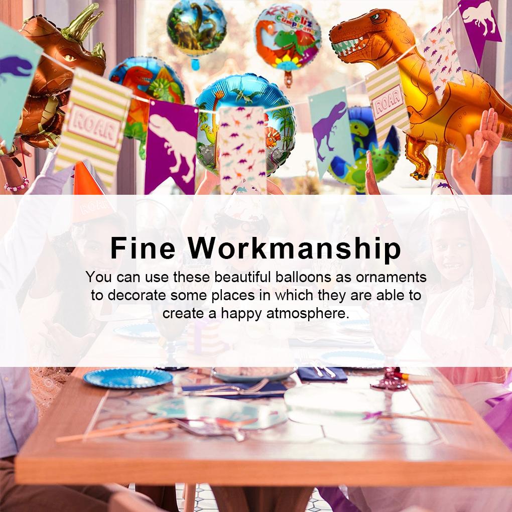 Birthday Balloons Dinosaur Themed House Balloon Room Decorations Kit Atmosphere Arrangement Lovely Photo Props Baby Shower Party