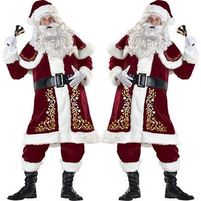 New Adult Mens Womens Fancy Dress Up Party Costume Wig Christmas Santa White