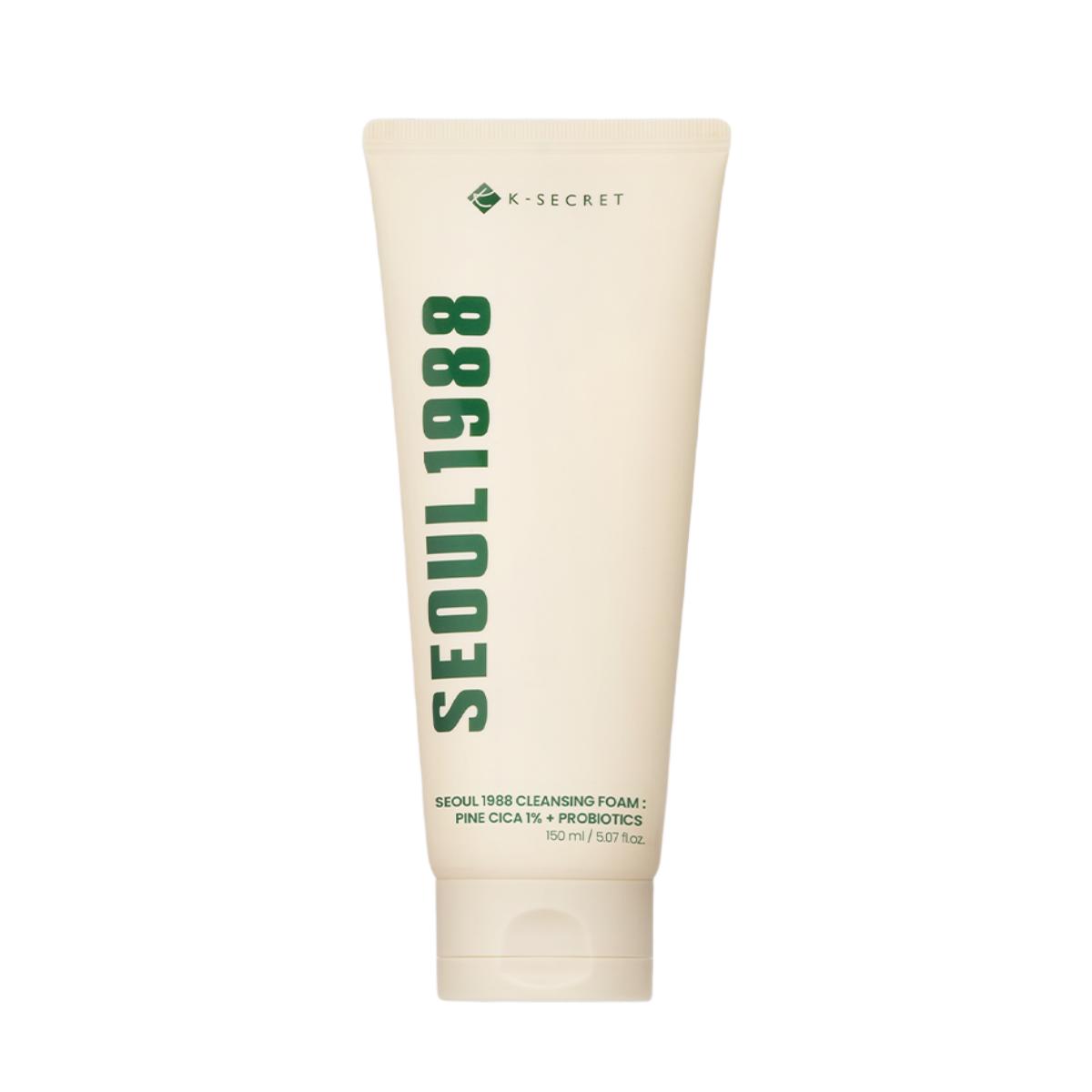 K-SECRET Seoul 1988 Pine Tree Cica Cleansing Foam, Deep Cleansing & Gentle Calming, 150ml