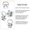 Stainless Steel Track Fitting L-Track Single Fitting with O-Ring for Create Tie-Down Anchors Points H8WE
