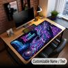 Music General Theme Custom Mouse Pad Personalized With Name Text Customized Desk Mat For Office Home Decor