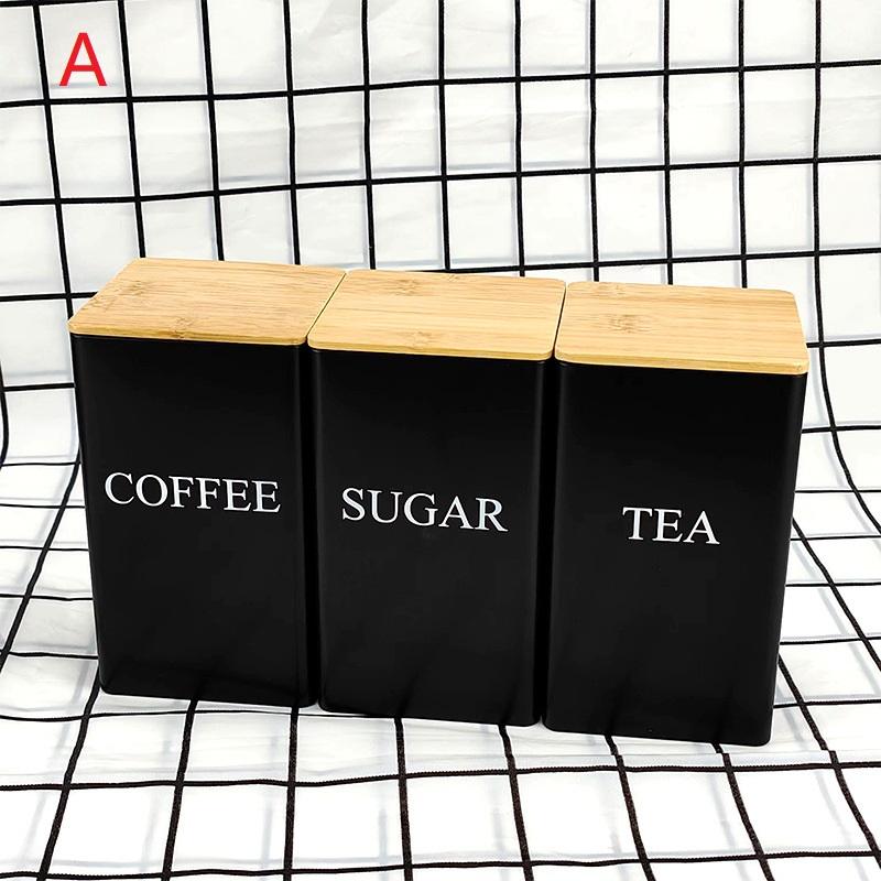 3 Stück 1L Kaffeebohnen Vorratsdosen Tee Zucker Vakuumversiegelte Gläser Eisen Vorratsdosen Hitze Küche Creme Dose Luftdichter Deckel