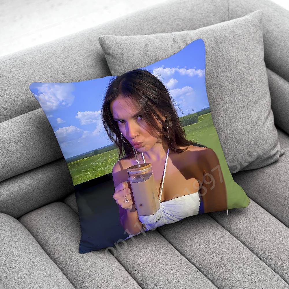 M-Millie Bobby Brown Throw Pillow Case For 55cm 30cm 50cm 45*45cm 40cm Square Chair Pillowcase Case