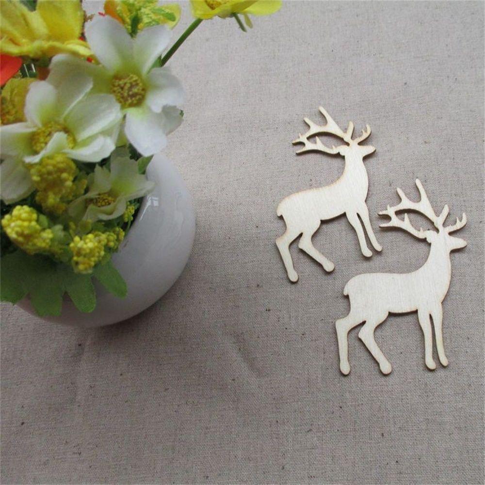 Decor DIY Tools Reindeer Hanging Card Christmas Decorations Christmas Tree Hanging Wooden Elk Decor