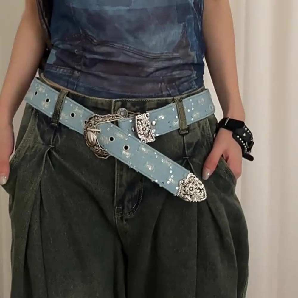 Y2K Punk Belt Personalized Waist Chain Jeans Pants Decor Waistband