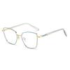 Unisex Cat Eye Frame Optical Glasses Fashion Anti Blue Light Plain Eyewear Oversized Computer Finished Prescription Eyeglasses