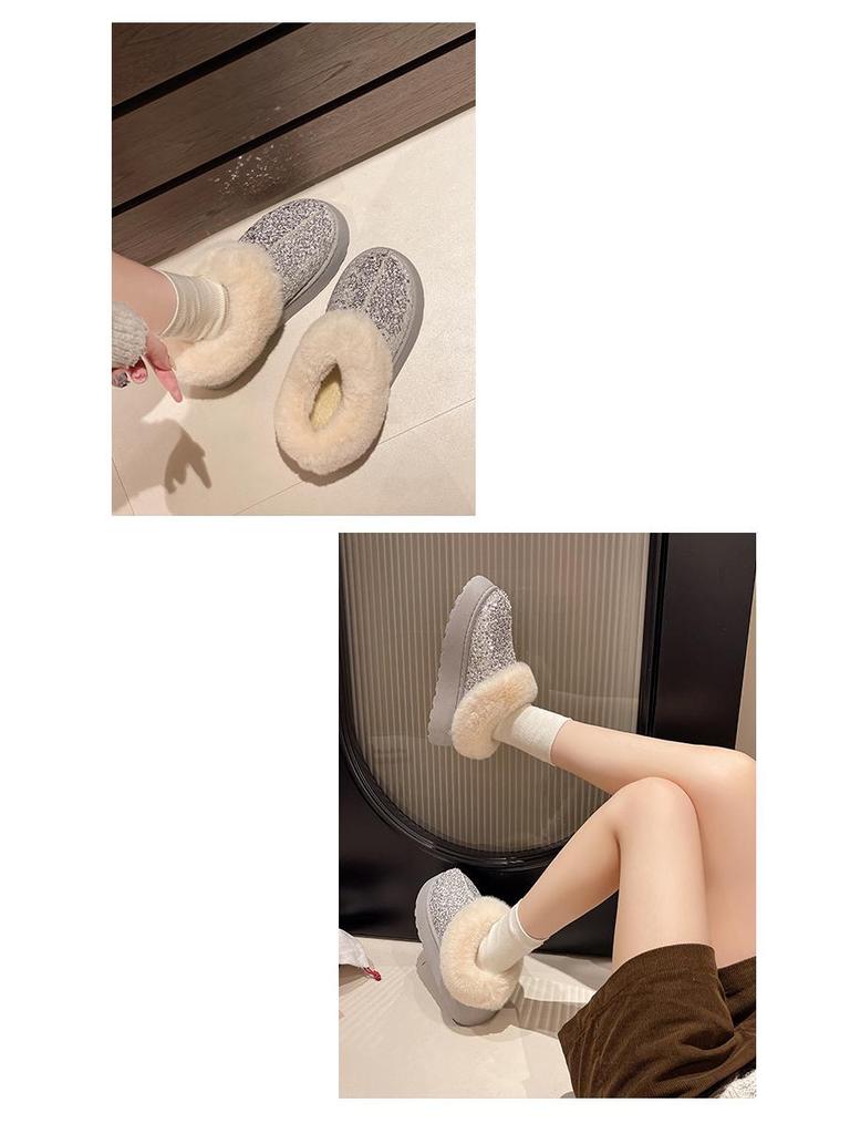 2024 Women's Plus Size Winter Thick-Soled Warm Snow Boots