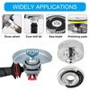 Multipurpose Angles Grinder Arbors Adapter 5/8"-11 Threaded Shafts with Locking Nut For X Lock Secure Attachments