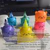 Colorful Animal-Themed Stress Relief Markers: Flexible Decompression Art Supplies for Kids with Sleeves and Fluorescent Planner Pens.