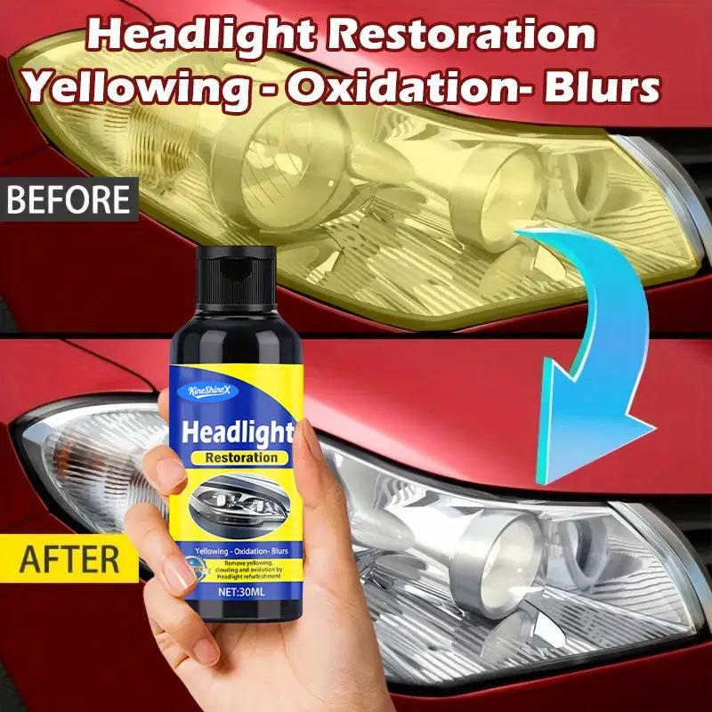 Headlight Restoration Fluid Automotive Headlight Oxidation Yellowing Scratches Blurring Enhancement