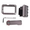 Kit Impugnatura Adatto per Fotocamera DJI Osmo Action 5 Pro 4 3 Manico Metallico per Fotografia di Strada con Gabbia Pulsante di Scatto 1/4 di Pollice