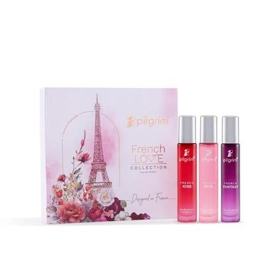 Pilgrim Vrouwen De Franse Liefde Collectie Premium Aerosol Parfum Cadeauset 3X17 Ml | Aerosol Parfum Langdurig | Eau De Parfum