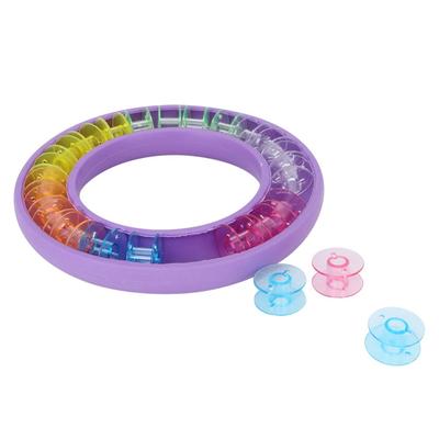 Reusable Bobbin Organizer Round Shape Sewing Storage Box Silicone Bobbin Storage Box  Home Sewing