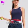 Retro Color Block Sleeveless Yoga Sports Bra