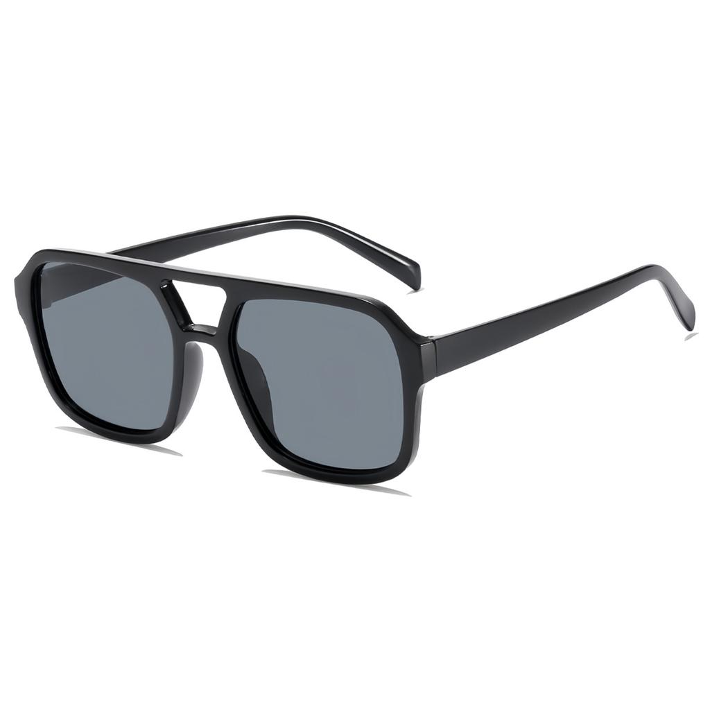 Vintage Square Sunglasses Women Men Double Bridges Sun Glasses Stylish Anti-glare Driving Eyewear Female UV400 Gafas De Sol