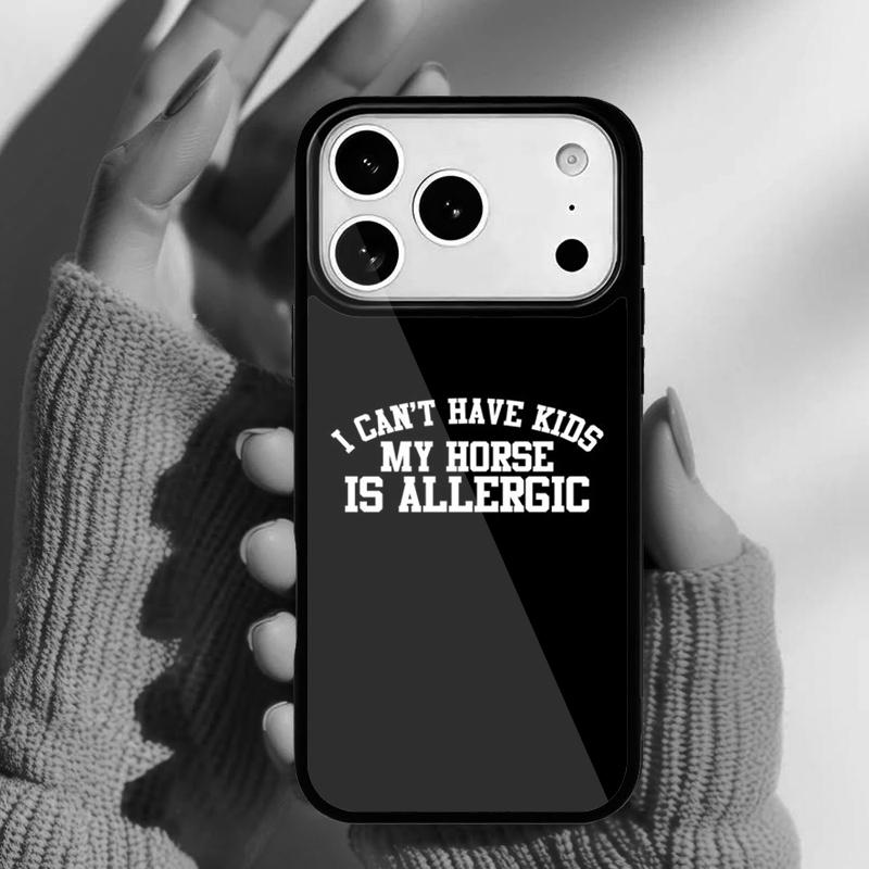 Horse Pony Horse Heartbeat Phone Case for iPhone 17 16 15 14 13 Pro Max Back Cover for 12 11 Pro Coque
