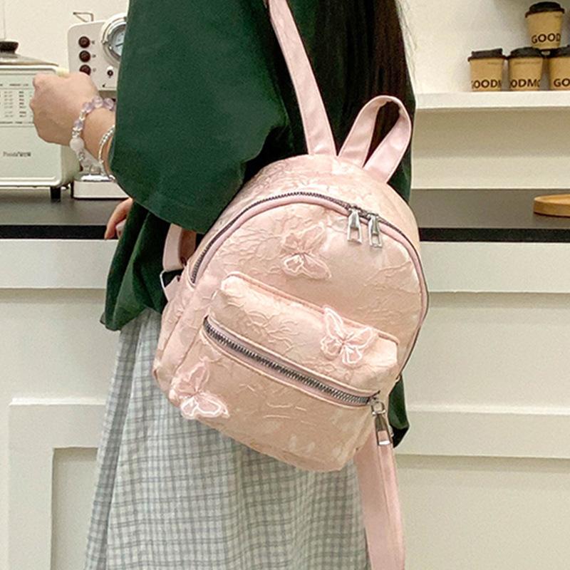 Lace Embroidery Butterfly 2025 New Fashion Leisure Design Trend Travel Backpack Backpack Women