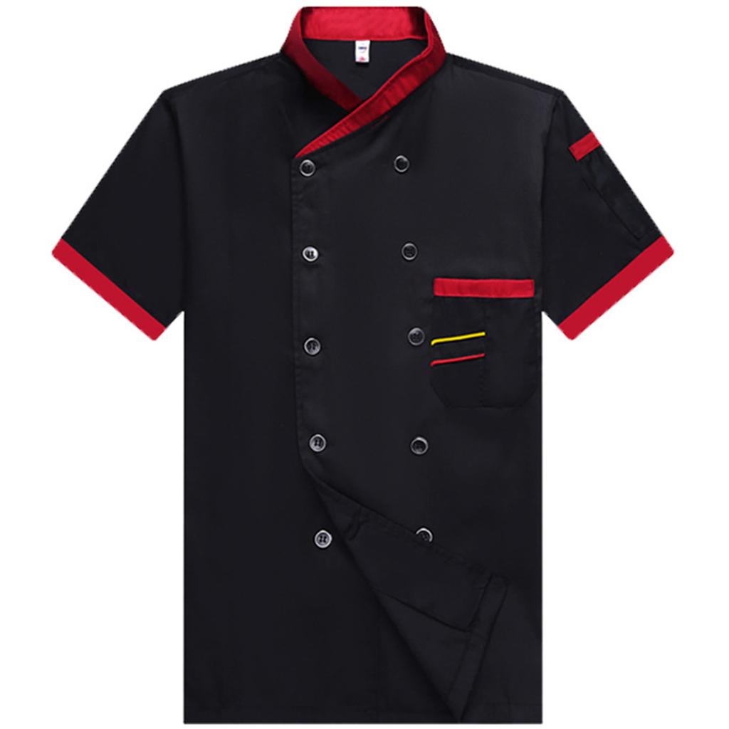 Chef Uniform Sleeved Men's Clothing Catering Work Uniform Back Kitchen Uniform Men's Top