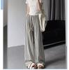 Women's Slimming High Waist Striped Pants: Black/White, Loose Straight-Leg, Petite 145, Wide-Leg, Summer 2025 Collection