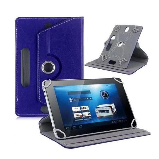 Capa Flip Universal para Tablet de 360 Graus 7/8/9/10 Polegadas Couro Sintético com Suporte