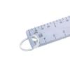 1Pc Portable Mini Titanium Alloy Ruler Titanium Small Ruler Keychain Pendant Keychain Accessories Outdoor Tool