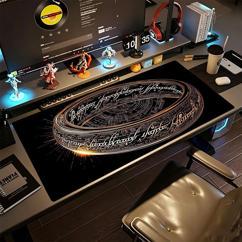 Lord Rings Gaming Mouse Pad Desk Mat Desktop Mouse Pad Non-Slip Rubber Base Office Desk Accessory
