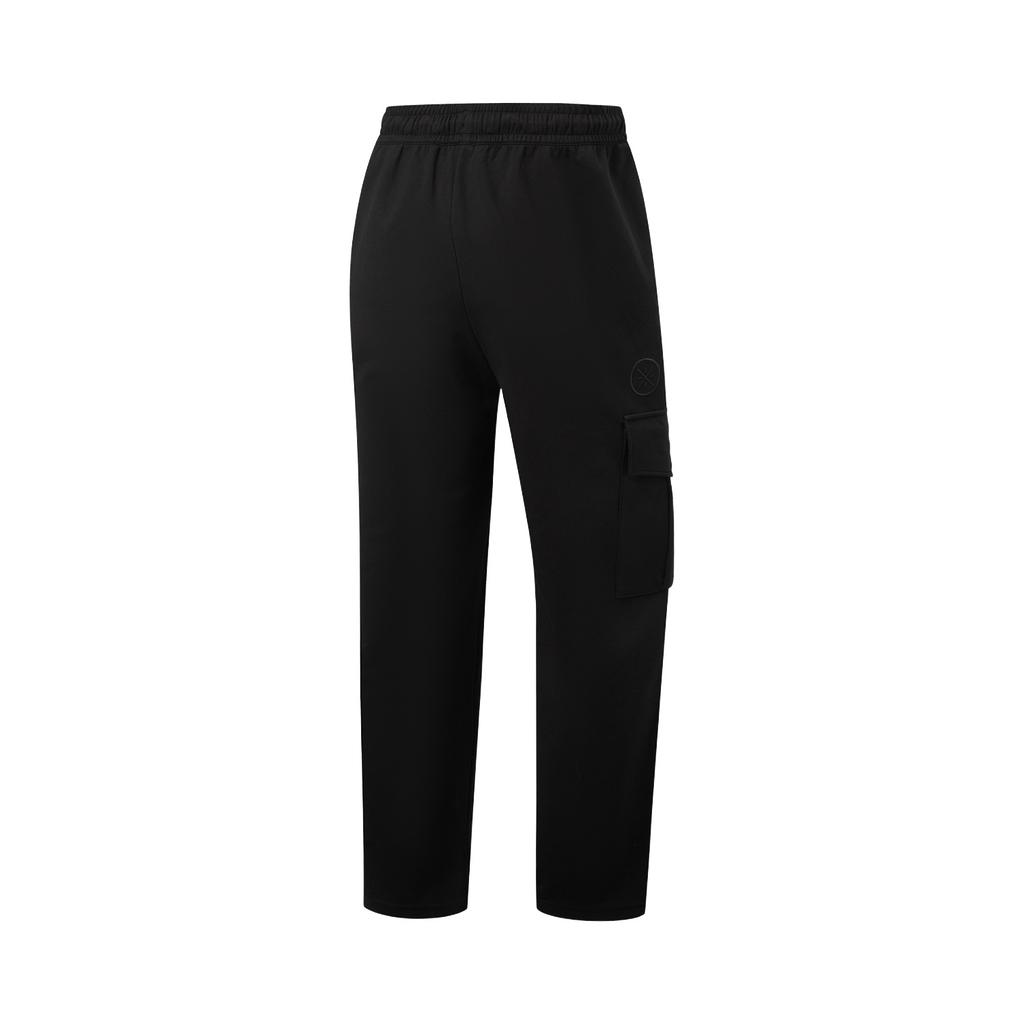 Li Ning Wade Series Quick-Dry Cool Letter Print Sewn Knit Sports Pants Men pants AKLW427-1